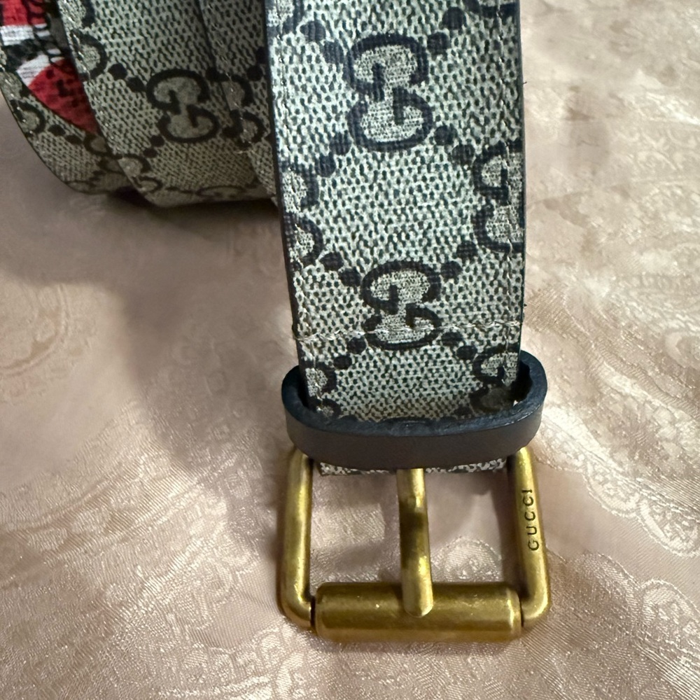 Gucci Black and Gold Men's Belt - Picture 5 of 7